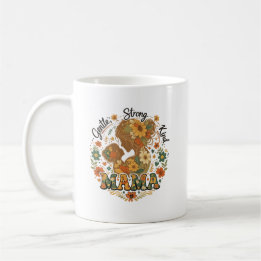 Blumentasse Mama Retro-Ästhetik-Kaffeetasse - Vint Kaffeetasse