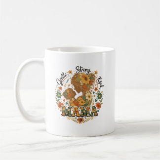 Blumentasse Mama Retro-Ästhetik-Kaffeetasse - Vint Kaffeetasse