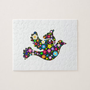 Blumentaube der Blumen Puzzle