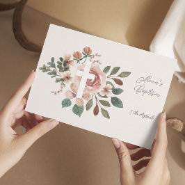 Blumentaufen mit querformatiger UAWG RSVP Karte