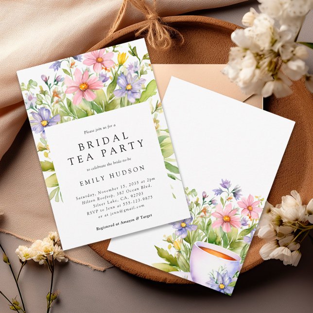 Blumentee Party Bridal Dusche Einladung (Von Creator hochgeladen)