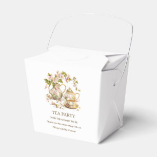 Blumenteekanne-Teeparty-Zeit für Tee-Baby Shower  Geschenkschachtel