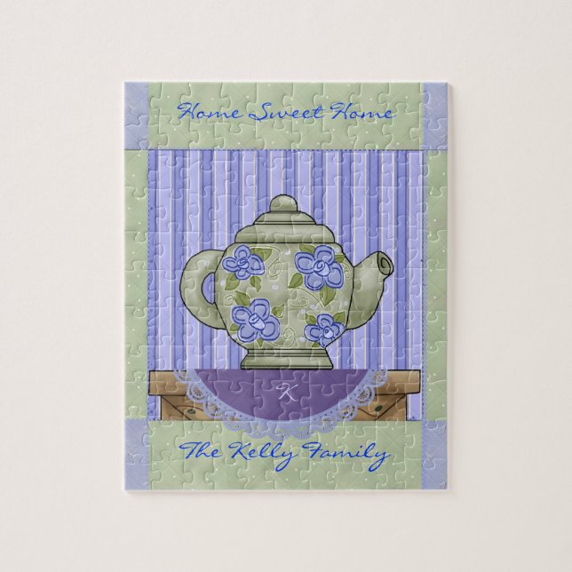 Blumenteppich-Quilt-Block-Puzzle Puzzle (Vertikal)