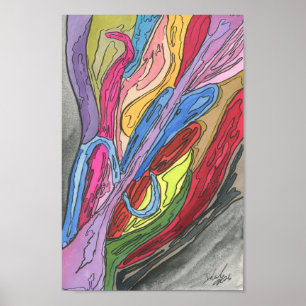 Blumentisch Poster