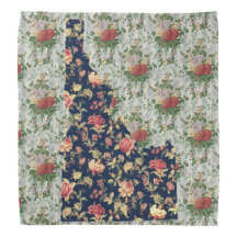 Blumenton-hohe Contras idaho-Staatbandana-zwei