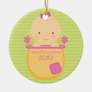 Blumentopf Baby's First Christmas Ornament