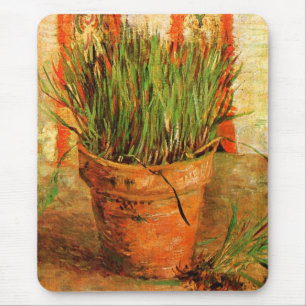 Blumentopf mit Schnittlauch (F337) Van Gogh Fine A Mousepad