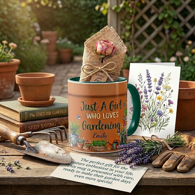 Blumentopf personalisiertes Gärtnern Tasse (Von Creator hochgeladen)