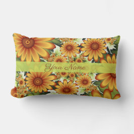 Blumentraum, moderne Abstrakte Blume Fraktal Name Lendenkissen