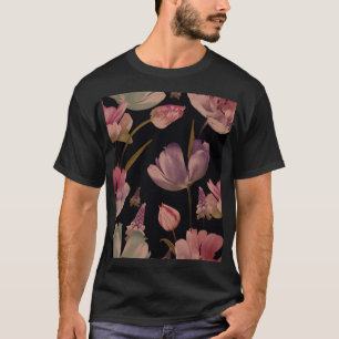 Blumentulips, Muscari: Vintag nahtlos T-Shirt