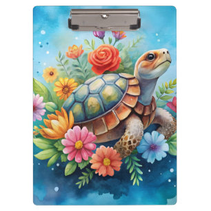 Blumenturtle Klemmbrett