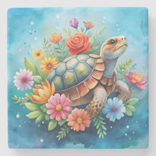 Blumenturtle Steinuntersetzer