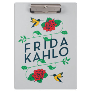 Blumentypographie Frida Kahlos | Klemmbrett
