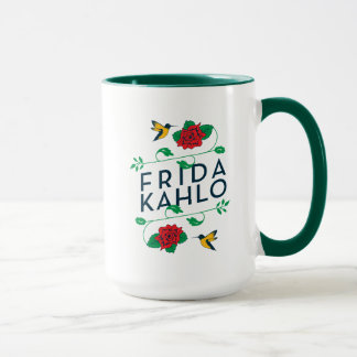 Blumentypographie Frida Kahlos | Tasse
