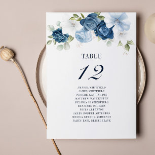 Blumenübersicht Tischnummer 12 Sitzplakette