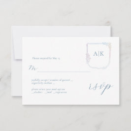 Blumenüberzug von Arms Boho Wreath Wedding RSVP Ca Karte