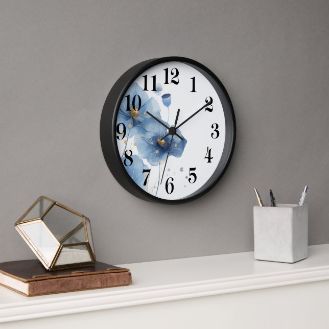 Blumenuhr an der Wand Uhr (Büro)