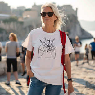 Blumenumschlag Art Tri-Blend Shirt