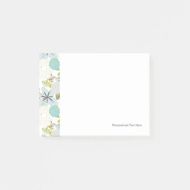 Blumenuntergrund 5 post-it klebezettel (Vorderseite)