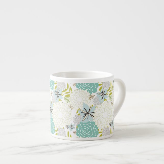Blumenuntergrund Espressotasse (Vorderseite Rechts)