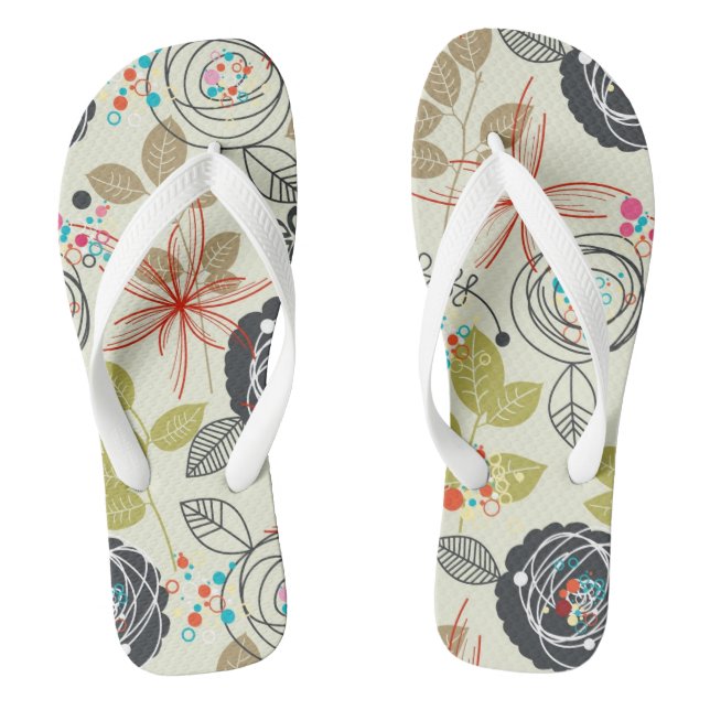 Blumenuntergrund Flip Flops (Fußbett)
