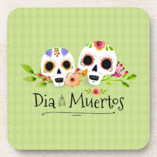 BlumenUntersetzer zuckerskulls Dia de Muertos Getränkeuntersetzer