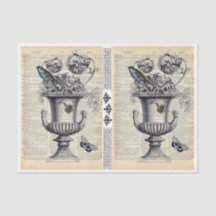 Blumenurn mit Vogel & Biene