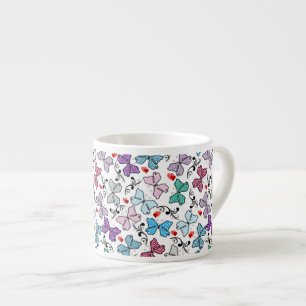 BlumenValentinsgruß-Muster Espressotasse