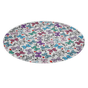 BlumenValentinsgruß-Muster Schneidebrett