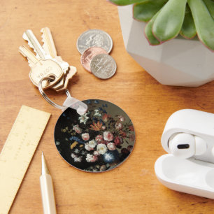 Blumenvase am Fenster, Balthasar van der Ast Schlüsselanhänger