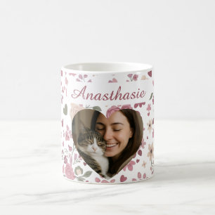 Blumenvase Benutzerdefinierte Pet-Foto-Herz-Tasse  Kaffeetasse