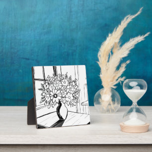Blumenvase Fotoplatte