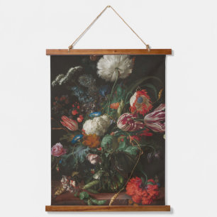 Blumenvase - Jan Davidsz. de Heem Wandteppich Mit Holzrahmen