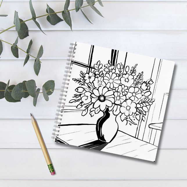 Blumenvase Notizbuch (Von Creator hochgeladen)