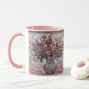 Blumenvase, Zinnias von Maurice Prendergast Tasse