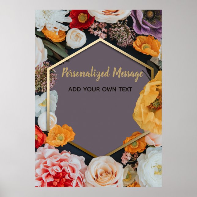 Blumenveranstaltung Poster (Vorne)