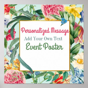 Blumenveranstaltung Poster