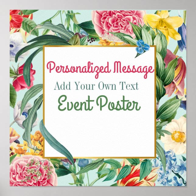 Blumenveranstaltung Poster (Vorne)