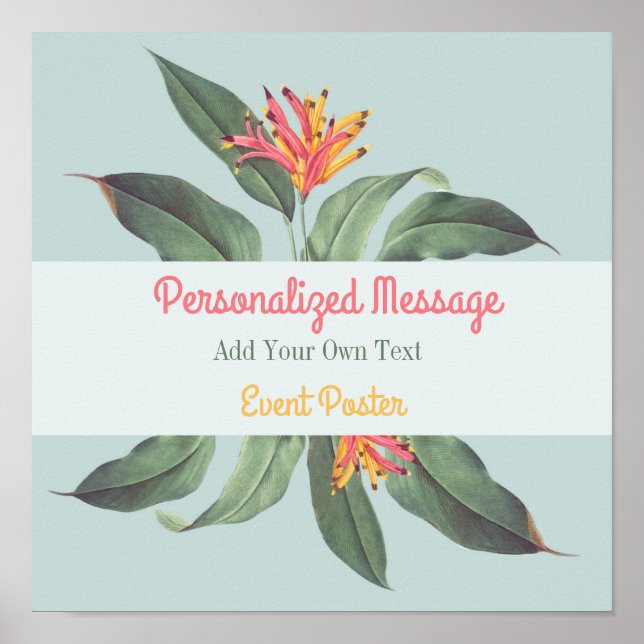 Blumenveranstaltung Poster (Vorne)