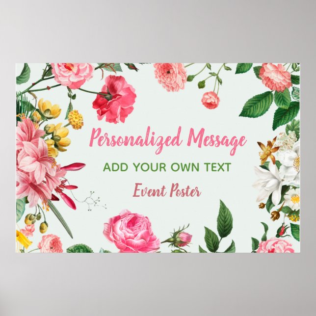 Blumenveranstaltung Poster (Vorne)