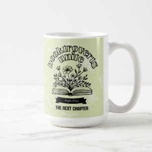 Blumenverbund "Booktroverts Unite" Kaffeetasse