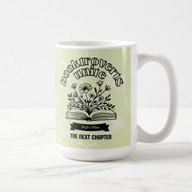 Blumenverbund "Booktroverts Unite" Kaffeetasse (Rechts)
