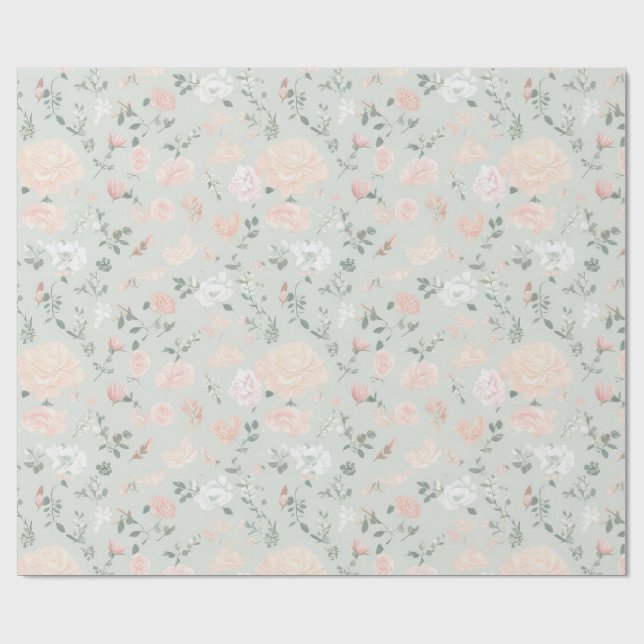 Blumenverpackungspapier Geschenkpapier (Flach)