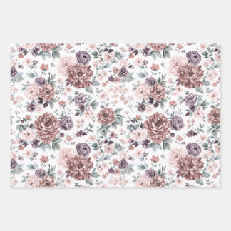 Blumenverpackungspapiere geschenkpapier set