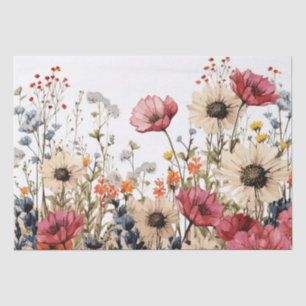 Blumenversäumung Seidenpapier
