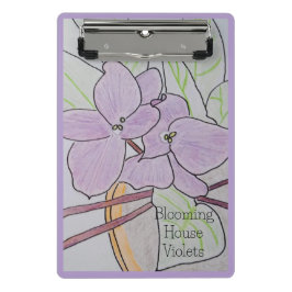 Blumenviolets Mini Klemmbrett
