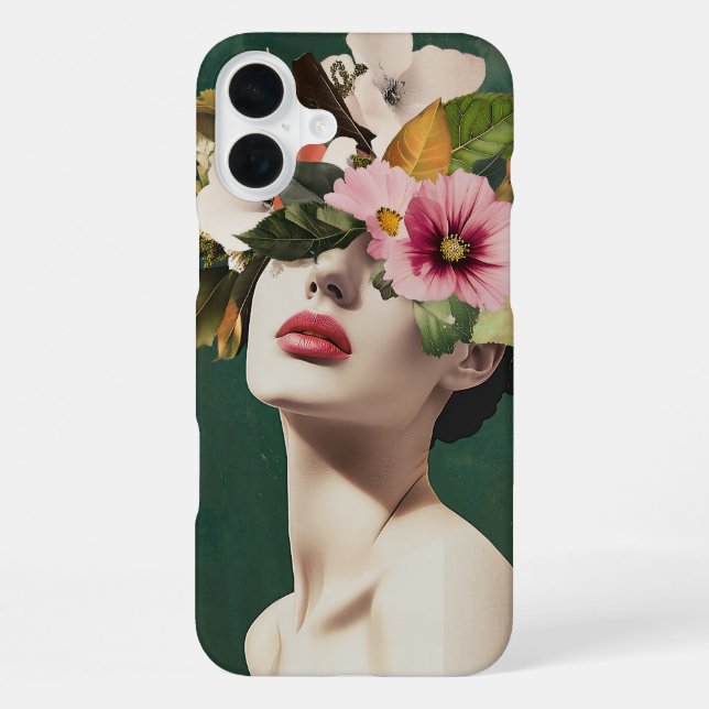 Blumenvisionen iPhone Hülle (Rückseite)