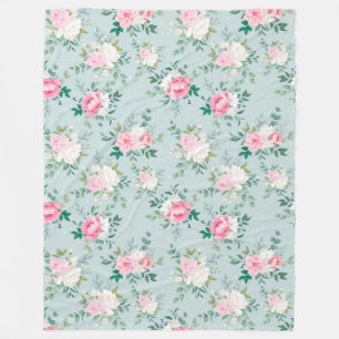 Blumenvliesdecke Fleecedecke