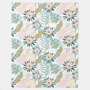 Blumenvliesdecke Fleecedecke