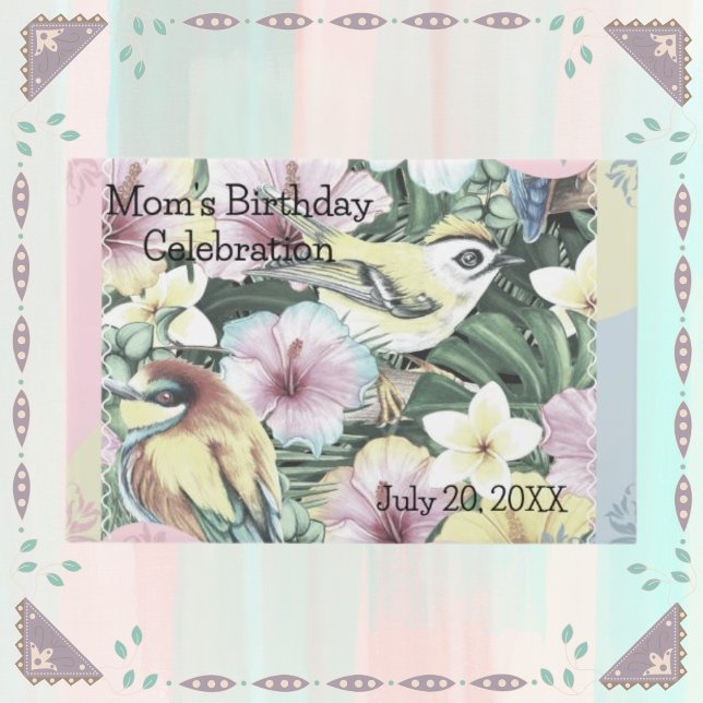 Blumenvögel Personalisiert Gästebuch (Von Creator hochgeladen)